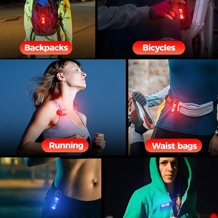 Personal Safety Alarm for Women, gliship Loud 130DB Siren self Defense Keychain with 3 Colors LED Strobe Safety Lights Rechargeable Taillight Clip On Alarm for Running Women Men Children Elderly