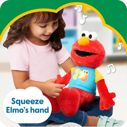 Just Play Sesame Street 33 cm Sing-Along Plush Elmo with Lights and Sounds, Super Soft and Cuddly, Children's Toy for Children from 18 Months