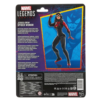 Marvel Hasbro Legends Series Jessica Drew Spider-Woman, Spider-Man Legends Collectible 6 Inch Action Figures