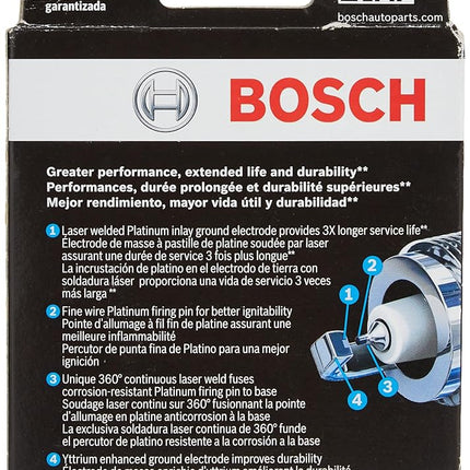 Bosch Automotive (8109) OE Fine Wire Double Platinum Spark Plug - Pack of 4