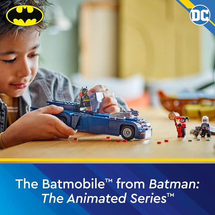 LEGO DC Batman: Batman with The Batmobile vs. Harley Quinn & Mr. Freeze Building Set from The Animated TV Series, 435 Pieces, for Ages 8 and Up, 76274