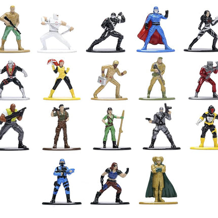 Jada Toys G.I. Joe 1.65" 18-Pack Die-cast Figures, Toys for Kids and Adults, 32913
