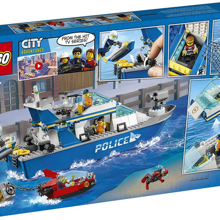 LEGO City Police Patrol Boat 60277 Building Kit; Cool Police Toy for Kids, New 2021 (276 Pieces)