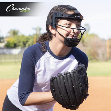 Champion Sports FMYBL Softball Fielder's Face Mask, Blue