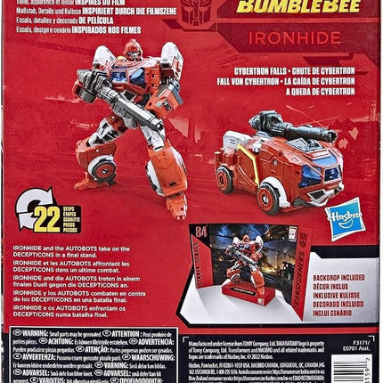 Transformers Toys Studio Series 84 Clase de Lujo Bumblebee Ironhide Figura de Acción - A partir de 8 años, 4.5 pulgadas