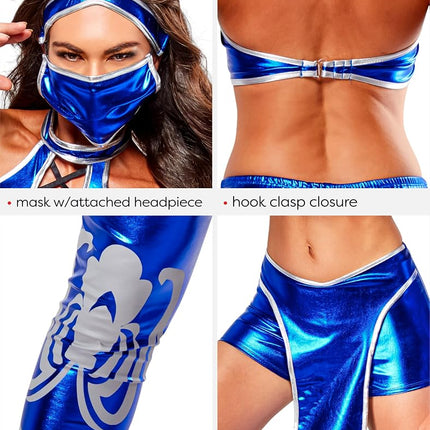 Mortal Kombat Rubie's Kitana Costume M Azul