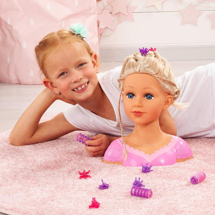 Bayer Charlene Super Model Doll Head, for Hair Styling & Accessories, 27cm