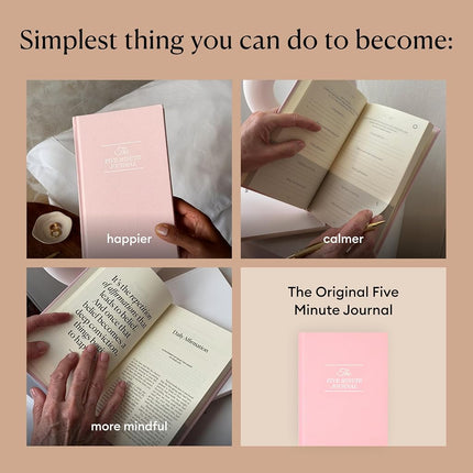 Intelligent Change: The Five Minute Journal - Original Daily Gratitude Journal for Happiness, Mindfulness, and Reflection - Daily Affirmations with Simple Guided Format - Undated Life Planner