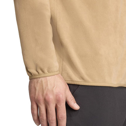 adidas Men's Terrex Multi Essentials Half Zip Fleece Jacket, cardboard, S