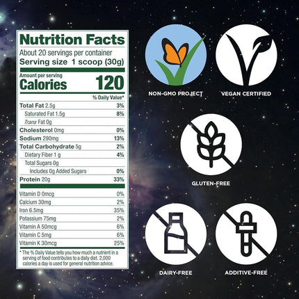 Vega Protein & Greens, Vanilla, 1.35 lb, 21 Servings