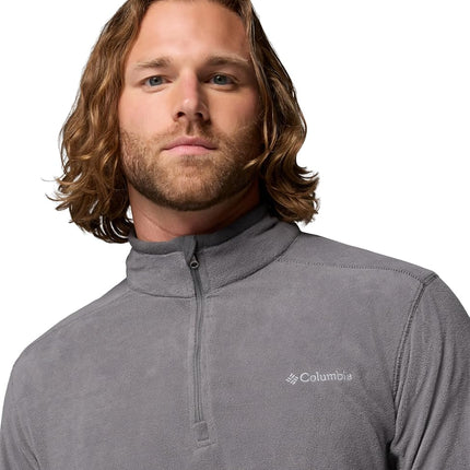Columbia Men's Klamath Range II Half Zip Pullover Sweater, City Grey, Shark, S