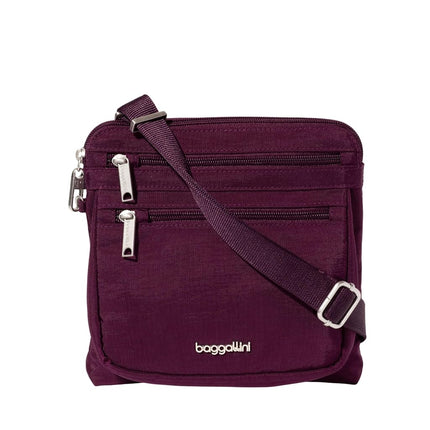 Baggallini Securtex Anti-Theft Crossbody, Mulberry