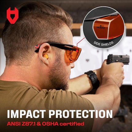 NoCry Blue Light Blocking Over Glasses Safety Glasses with 100% UV Protection — Perfect UV Glasses for UV Light Protection with Anti-Fog & Anti-Scratch Lenses; ANSI Z87.1 Certified