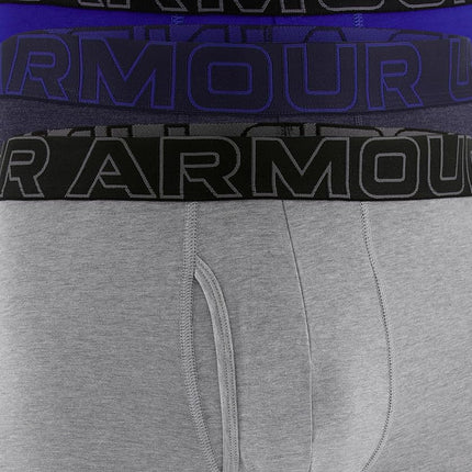 Under Armour Men's Performance Cotton Boxerjock, 15,2 Cm, 3er-Pack Boxer Briefs, Midnight Navy-Core, XL (Pack of 3)