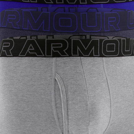 Under Armour Men's Performance Cotton 6-inch Boxerjock 3-Pack, Midnight Navy - Core, L