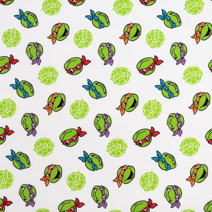 TEENAGE MUTANT NINJA Turtles 4 Piece Toddler Bedding Set – Includes Comforter, Sheet Set – Fitted + Top Sheet + Reversible Pillowcase for Boys Bed, Blue