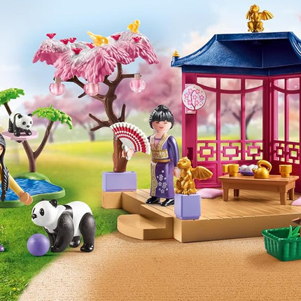 Playmobil | My Life | Asian Garden with Panda Feeding | Toys for Children aged 4+ | 71762