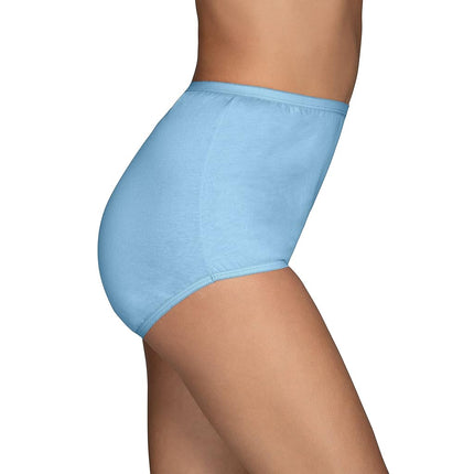 Vanity Fair Women's Underwear Perfectly Yours Traditional Cotton Brief Panties - blue - Large