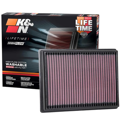 K&N 33-3131 Engine Air Filter: High Performance, Premium, Washable, Replacement Filter: Compatible with ,Red,2018-2020 FORD (Escape, Focus IV)