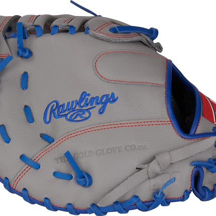 Rawlings | Select PRO LITE Series Youth Baseball Glove | First Base Mitt | 11.5' | RHT | Freddie Freeman - Single Post Web - Grey