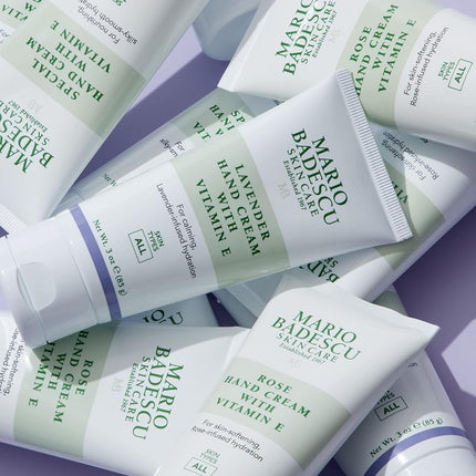Crema de manos de rosas con vitamina E de Mario Badescu para mujer - Crema de 3 oz