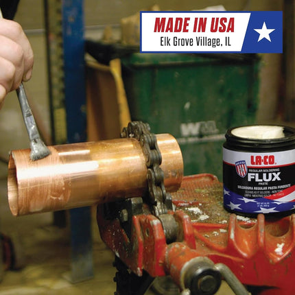 LA-CO 22194 Regular Soldering Flux Paste, 4 oz Brush in Cap