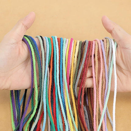 Macrame Cord 5mm x 109Yards (328Feet), Natural Cotton Macrame Rope - 4 Strands Twisted Macrame Cotton Cord for Wall Hanging, Plant Hangers, Crafts, Gift Wrapping and Wedding Decorations, Red