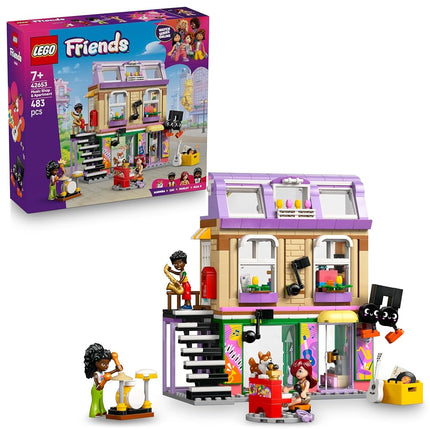 LEGO Friends Music Shop & Apartment Toy with 3 Min