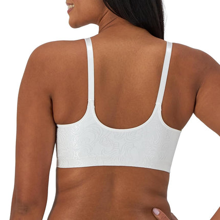 Bali Women's Underwire Shaping, Comfort Revolution T-Shirt, Front-Close Bra, Opaque, White, 38C