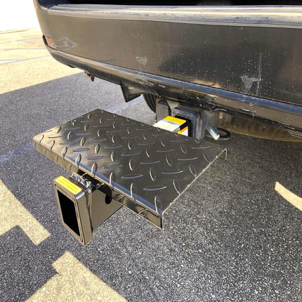 MAXXHAUL 70069 Hitch Extender With Step, 4000-lb Max Towing Weight, 400-lb Tongue Weight.
