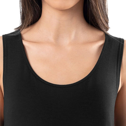 Fruit of the Loom Women's Breathable Sleep Chemise, Black, Large