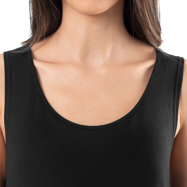 Fruit of the Loom Women's Breathable Sleep Chemise, Black, Large