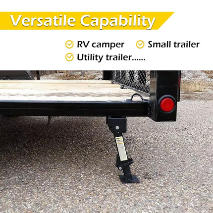 MaxxHaul 50970 Trailer Swing Down Stabilizer Jacks Telescoping RV Camper Accessories 1000 Lbs Capacity Each 12-18 inch | Set of 2