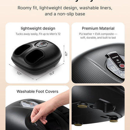 RENPHO Foot Massager with Heat, Deep Kneading Electric Shiatsu Foot Massage