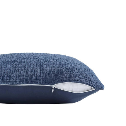 Nautica - Throw Pillow, Super Soft Constructions with Zip Closure, Ideal for Couch or Bed, Coastal Home Essentials (Wave Texture Blue, 20" x 20")