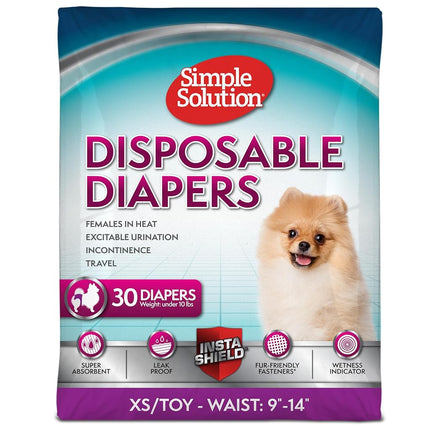 Simple Solution Disposable Dog Diapers for Female 