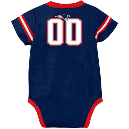 NFL New England Patriots Baby-Boy Dazzle Bodysuit, Team Color, 6-12 Months (138781160PTS612-417)