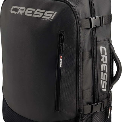 Cressi Malpelo Premium Backpack - Sporty, Lightweight and Compact Casual Backpack, Black, 40 L, Unisex Adult
