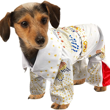 Rubie's Elvis Pet Jumpsuit, As Shown, X-Large