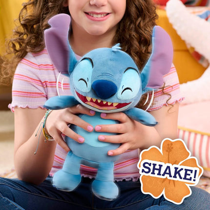 Just Play Disney Stitch Crack Me Up Stitch Plush Toy, 11 Inch Plush, Stuffed Animal, Alien, Kids Toys for Ages 3 Up