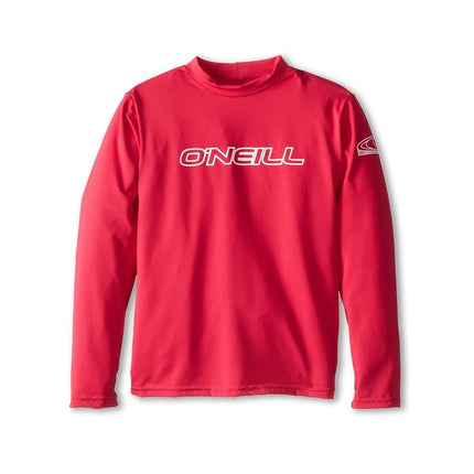 O' NEILL Unisex-Youth Basic Skins 50+ Long Sleeve Sun Shirt, Watermelon, 10