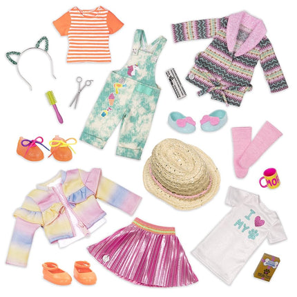 Glitter Girls 14-Inch Doll Clothes Bundle, 3 Outfi