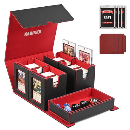 Card Deck Box for MTG with Commander Display, 5 in