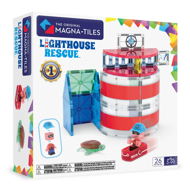 Magna-Tiles Lighthouse Rescue 26-Piece Magnetic Co