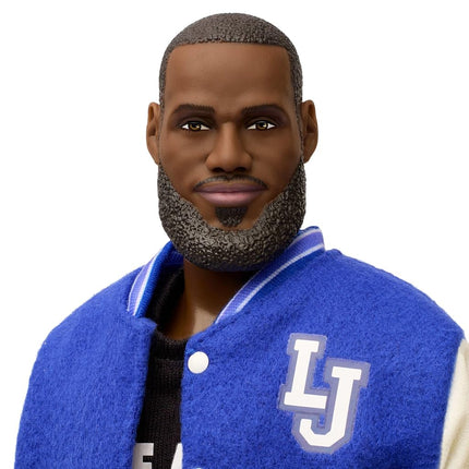 Barbie Signature LeBron James Kenbassadors Doll Collectible with Varsity Bomber Jacket Outfit & Accessories Including Headphones, Sunglasses, & More, HRM33
