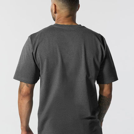 Carhartt Men's Loose Fit Heavyweight Short-Sleeve Pocket T-Shirt (Also Available in Big & Tall) Work Utility, Black (Carbon Heather), XS