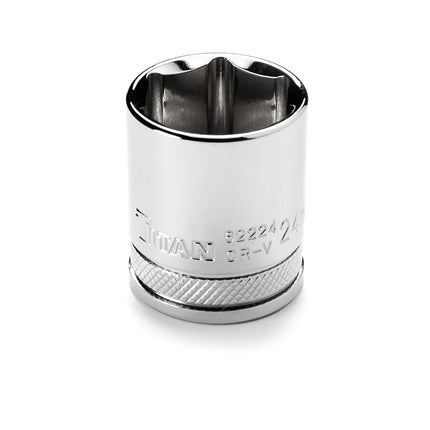 Titan 62224 24mm 1/2" Drive 6 Pt. Socket