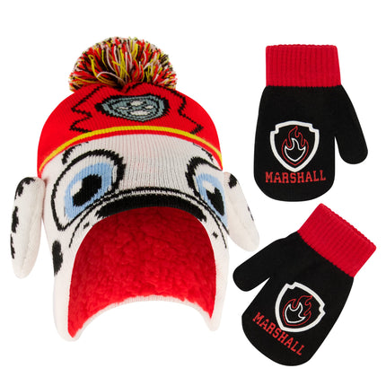 Nickelodeon boys Winter Hat and Mittens Set, Paw P
