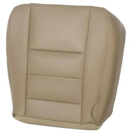 ECOTRIC Housse de siège inférieur côté conducteur en vinyle couleur sable compatible avec Ford F250 F350 2002-2007, couleur sable