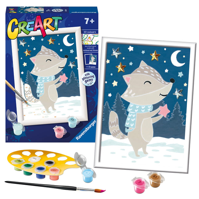 Ravensburger CreArt Cute Badger Paint By Numbers K